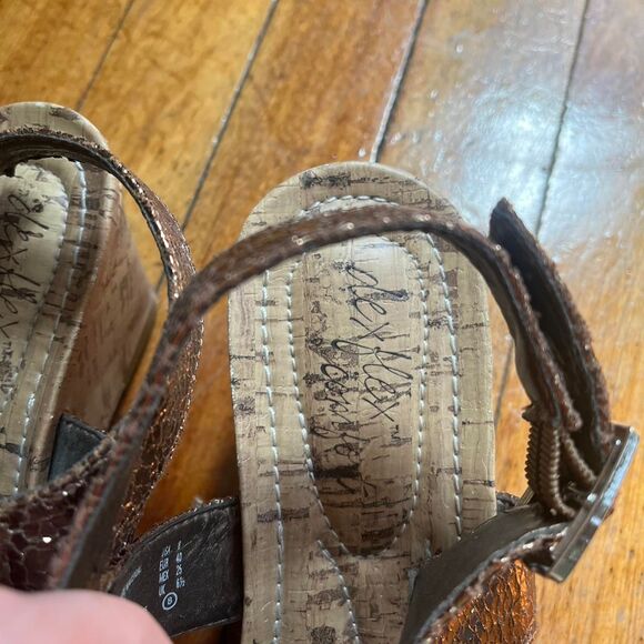 DexFlex Sandals Thongs Y2K Women's 8 Brown - Picture 4 of 8